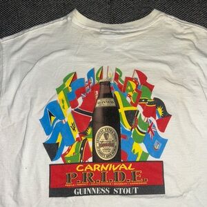 Vintage 1996 Guinness Beer Carnival Pride White T-Shirt XL